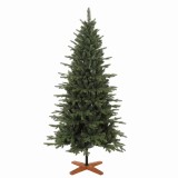 HOMCOM Brad de Crăciun artificial 180 cm cu bază pliabilă din lemn, deschidere automată, verde | Aosom Romania