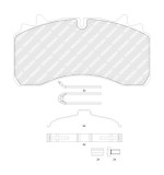FERODO FCV1828B PREMIER set placute frana,frana disc