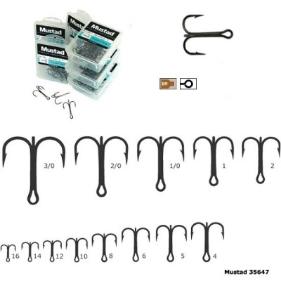 ANCORA MUSTAD TRIPLA BRONZ ROTUNDA NR 8 foto