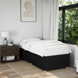 Cumpara ieftin Cadru pat fără saltea țesătură neagră 90x200 cm