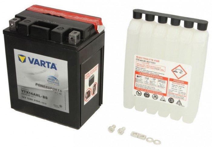 Baterie Moto Varta Powersports Agm 12Ah 12V YTX14AHL-BS VARTA FUN