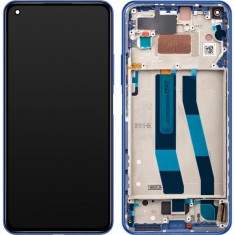 Display cu Touchscreen Xiaomi 11 Lite 5G NE, cu Rama, Albastru (Bubblegum Blue), Service Pack 5600050K9D00 foto