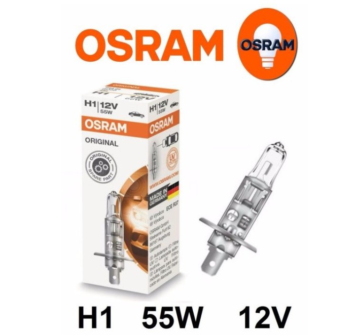 Bec far halogen 12V 55W H1 P14.5s (Osram)