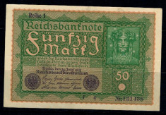Germania 1919 - 50 Mark, circulata foto