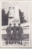 Bnk foto Aeroportul Targu Mures - militari - 1987, Alb-Negru, Romania de la 1950, Militar