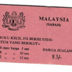 Sabah(Malaysia) 1971 - Fluturi, carnet filatelic neuzat