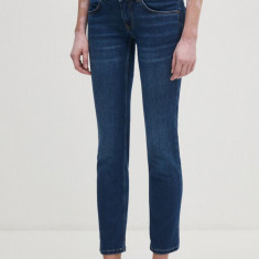 Pepe Jeans jeansi SLIM JEANS LW femei, culoarea albastru marin, PL204729DP6