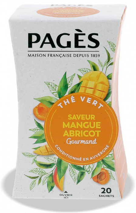 Ceai verde BIO cu mango si caise Pages