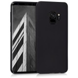 Husa Silicon Samsung Galaxy S9, Slim Antishock Neagra, Protectie Zgarieturi si Lovituri, Flexibila