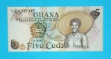 Bancnotă Ghana (pick 15) 5 Cedis 1977 UNC serie: 5509216