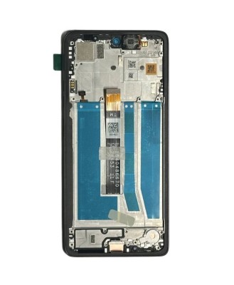 Ecran LCD Display Motorola Moto G75 Cu Rama Albastru foto