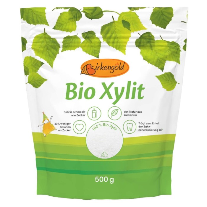 Xylitol (zahar de mesteacan) bio, 500g, Birkengold