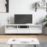 Cumpara ieftin Comodă TV, alb, 150x30x44,5 cm, lemn prelucrat
