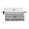 Gratar pe gaz Wellis Coyote, 4 arzatoare, rotita motorizata, compartiment incalzire, 77x59.1x50.4 cm