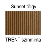 Mobilier de baie Leziter Trent, model stejar Sunset / bucată