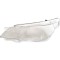 Dispersor far, geam BMW Seria 5 (E60/E61), 06.2003-03.2007, TYC, fata, partea stanga, pt far xenon; din plastic;
