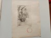 PAUL NEAGU, LITOGRAFIE ORIGINALA "PICIOR STANG” SEMNATA STAMPILATA/EXEMPLAR DE AUTOR