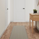 Covor traversă aspect sisal, gri taupe, 50x200 cm