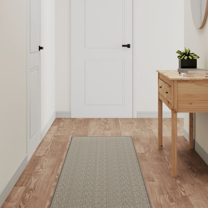 Gossi covor traversa aspect sisal, gri taupe, 50x200 cm