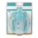 Set pentru masa bol cu tacamuri si cana verde +6, 1 bucata, PUR