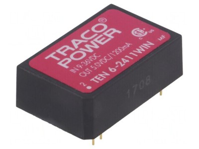 Convertor DC/DC 6W 9-36V la 5V 1200mA DIP24 foto