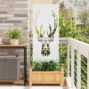 VidaXL Ecran de intimitate pentru grădină Animal Print Alb 50 x 140 cm