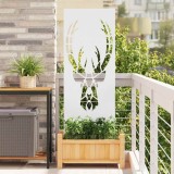 vidaXL Ecran de intimitate pentru grădină Animal Print Alb 50 x 140 cm