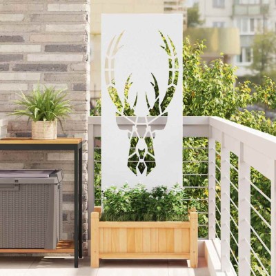 vidaXL Ecran de intimitate pentru grădină Animal Print Alb 50 x 140 cm foto