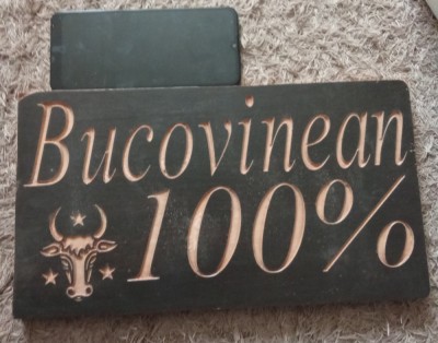 Lemn masiv sculptat &amp;quot;Bucovinean 100%&amp;quot; foto