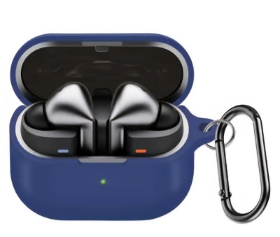 Husa protectie casti wireless, THD, compatibila Samsung Galaxy Buds3 FE, albastru denim foto