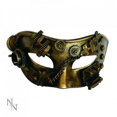 Masca steampunk Puzzled Masquerade foto