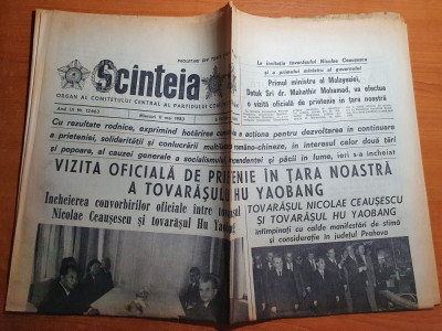 scanteia 11 mai 1983-fabrica de ciment alesd,ecaterina szabo campioana continen. foto