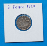 Moneda veche din Argint - 6 Pence 1927 - Australia, Europa, Alpaca