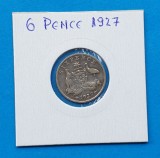 Moneda veche din Argint - 6 Pence 1927 - Australia, Europa, Alpaca