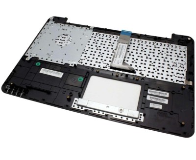 Tastatura Asus Neagra A554L cu Palmrest rosu, A555 cu Palmrest rosu, A555L cu Palmrest rosu, F554 cu Palmrest foto