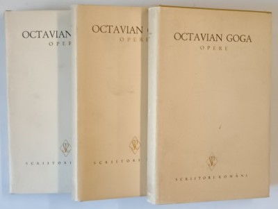 OCTAVIAN GOGA , OPERE , VOLUMELE I - III , 1978 foto