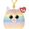 PLUS BRELOC TY 8.5CM SQUISHY BEANIES PISICUTA HEATHER
