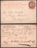 Great Britain 1898 Clear Postcard GB MANCHESTER to Budapest, Hungary D.037