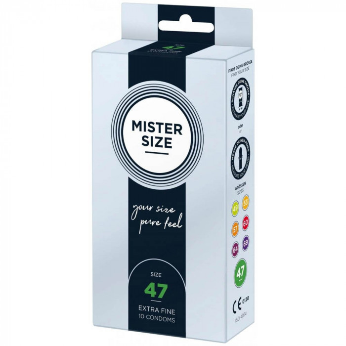 Mister Size - Prezervative Dimensiune 47 mm 10 Bucăți