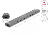 Docking station USB Type C la HDMI 4K60Hz / USB 3.2 Gen 1 / LAN / SD / PD 3.0, Delock 87895