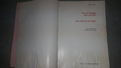 MANUAL TEHNIC,fiat 131 mirafiori 1300/1600)T.GRATUIT foto