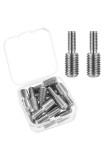 15 x șuruburi filetate cu capete duble, pini filetați cu capete duble, adaptor filetat din oțel inoxidabil M6x1 la M10x1.5, adaptor reducător pentru ș
