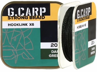 Fir Textil Golden Catch Hooklink G Carp Strong X6, Dark Green, 25lbs, 20m foto