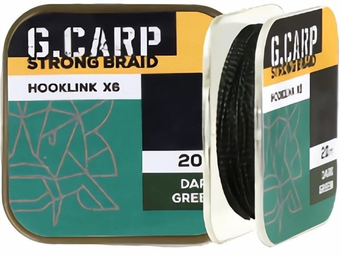 Fir Textil Golden Catch Hooklink G Carp Strong X6, Dark Green, 25lbs, 20m