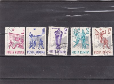 TSV @ - 1963 LP 569 CAMPIONATELE EUROPENE DE VOLEI, ȘTAMPILAT foto