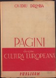 HST C907 Pagini de cultură europeană 1945 Ovidiu Drimba
