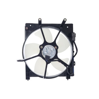 GMV radiator electroventilator Honda City, 2002-2008, Honda Jazz, 2001-2008 Benzina, dimensiune 300mm, fara rezistor, cu 2 pini, Aftermarket foto