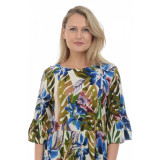 Rochie Dama Clos cu Imprimeu Multicolor - L