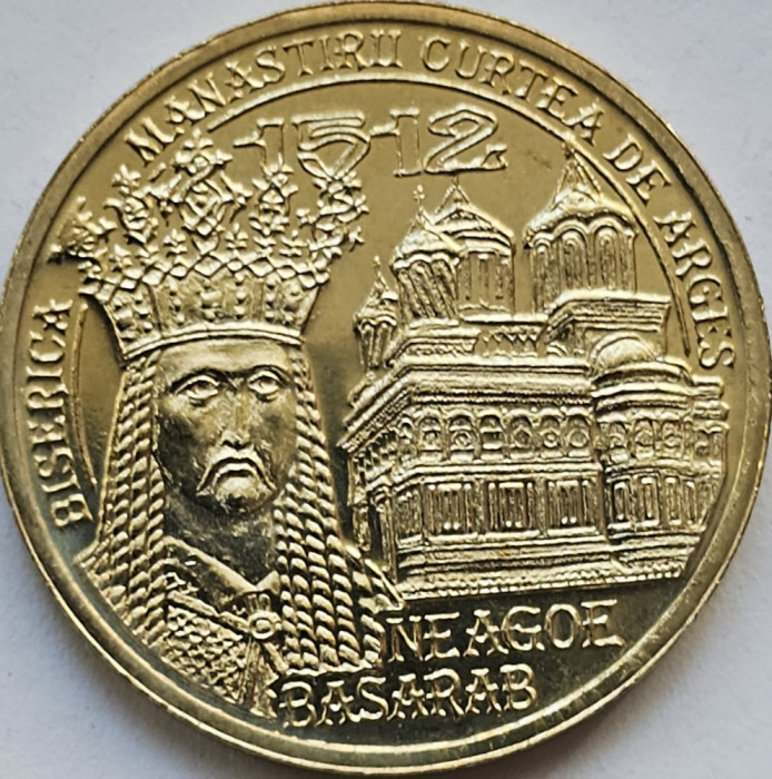 Monedă 50 bani 2012 Neagoe Basarab, necirculata in capsulă