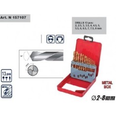 Set burghie HSS titanate -13 buc (2-8mm), Raider